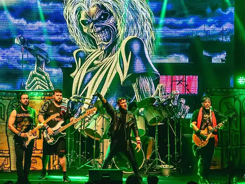 Iron Maiden Cover agita o Cine Roxy com show especial e sessão do documentário "Burning Ambition"