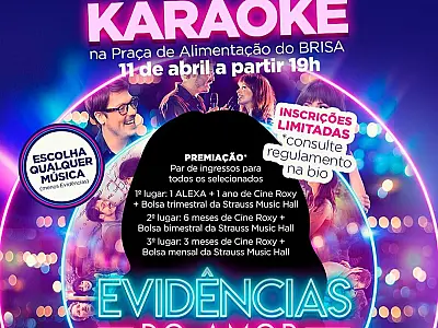 Cine Roxy realiza concurso musical do filme "Evidências do Amor"