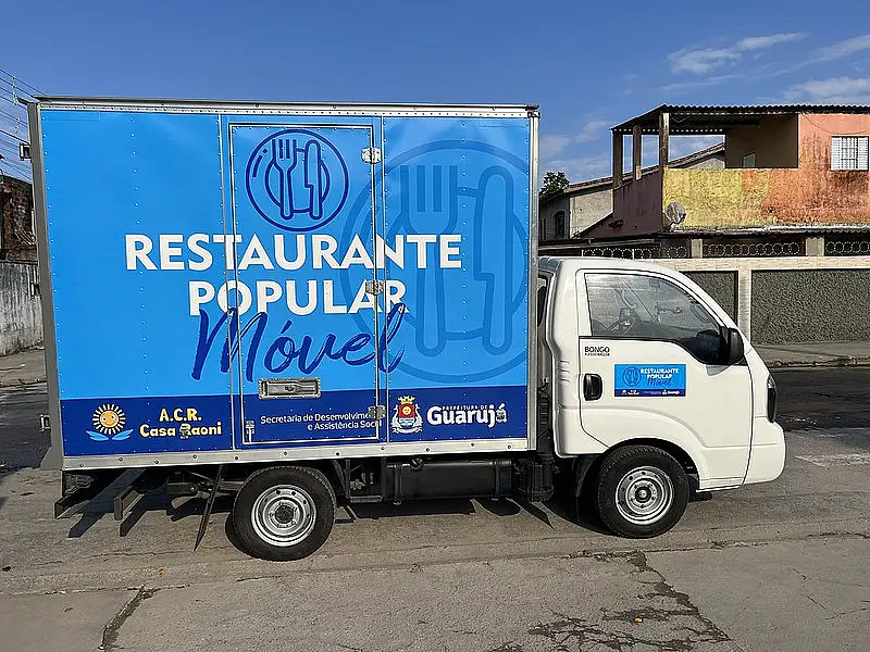 Guarujá lança 'Restaurante Popular Móvel' servindo refeições a R$ 1,00
