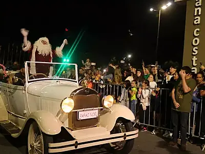 Evento de Natal muda o trânsito em Santos na noite de domingo, 10