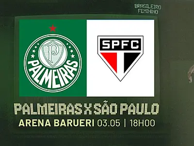 Palmeiras mede forças com São Paulo pela nona rodada do Brasileiro Feminino