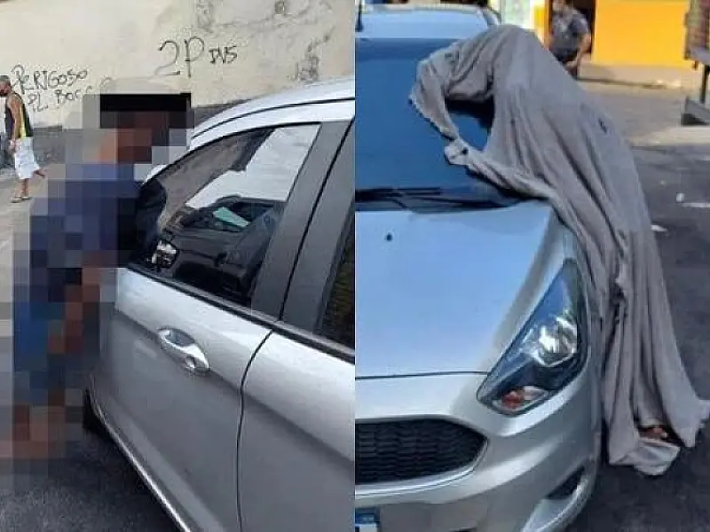 Mistério em Santos: homem é encontrado morto em pé ao lado de carro em frente ao Mercado Municipal