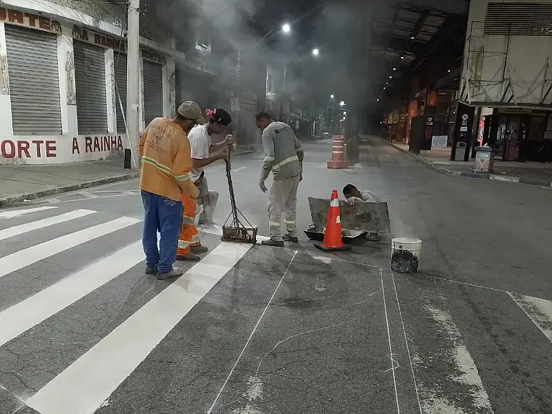 Cidade revitaliza sinalização viária da Avenida Thiago Ferreira