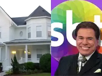 Silvio Santos deixa recado a brasileiros na porta de sua mansão na Flórida