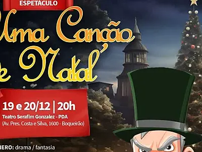 Espetáculo gratuito de Natal é apresentado no Palácio das Artes  nesta quinta (19) e sexta (20)