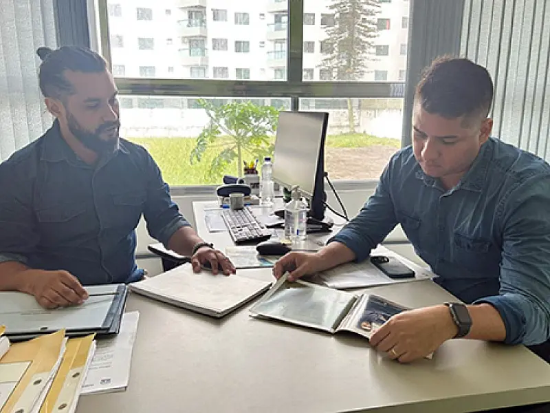 Presidente do Conselho de Juventude de Itanhaém visita a Subjuve