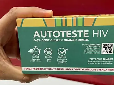 Embalagem de autoteste de HIV fica mais discreta para incentivar uso