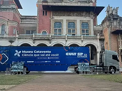 Cubatão recebe carreta de museu com experiências gratuitas a partir de sábado (14)