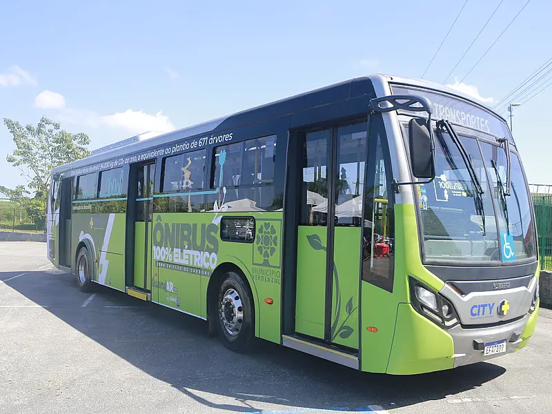 Primeiro ônibus de grande porte 100% elétrico da Região começa a circular nessa semana
