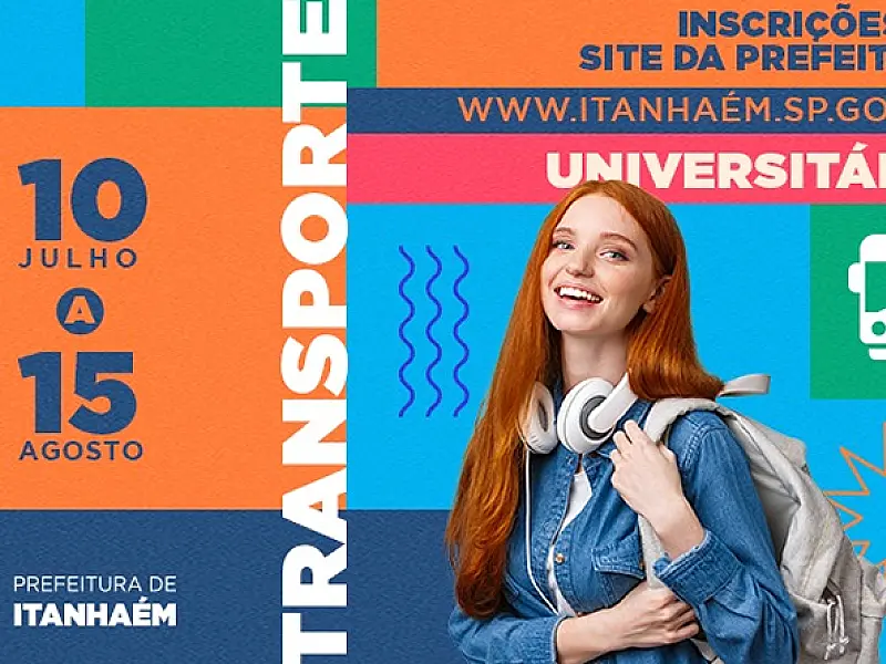 Cadastro para Transporte Universitário de Itanhaém acontece entre 10 de julho e 15 de agosto