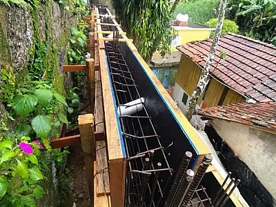 Obras de contenção em morro de Santos atingem 75% de conclusão