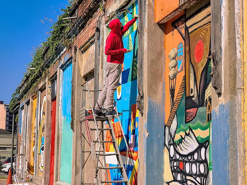 Centro Histórico ganhará mural de arte urbana durante o Festival Santos Café
