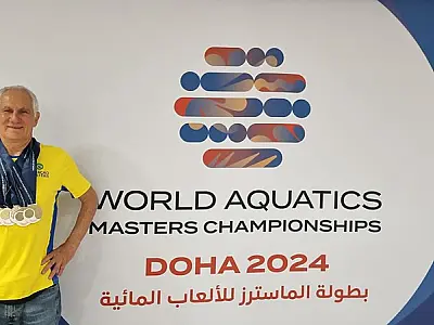 Campeão mundial de natação máster de Guarujá ganha seis medalhas de ouro no Qatar