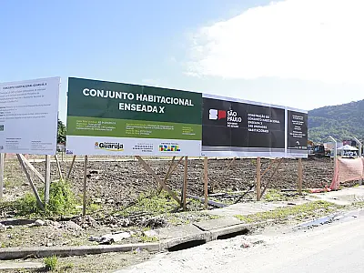 Começam obras de 240 apartamentos para vítimas dos deslizamentos de 2020