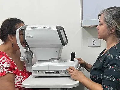 Mutirão em Santos avalia necessidade de óculos em pacientes