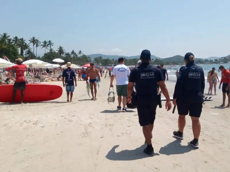 Fiscalização nas praias de Guarujá é intensificada neste feriado