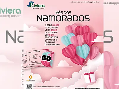 Riviera Shopping promove campanha "Mês dos Namorados"