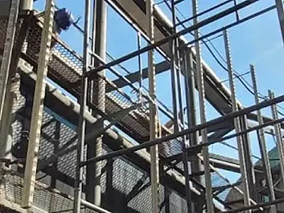 Passarelas antigas do Aquário de Santos são demolidas para reconstrução