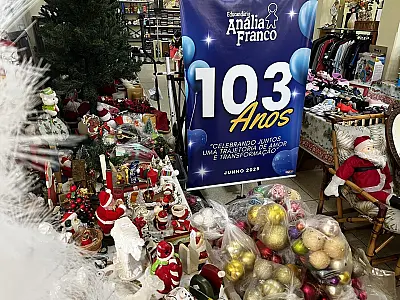Educandário Anália Franco promove sábado (20) liquidação do Bazar de Natal