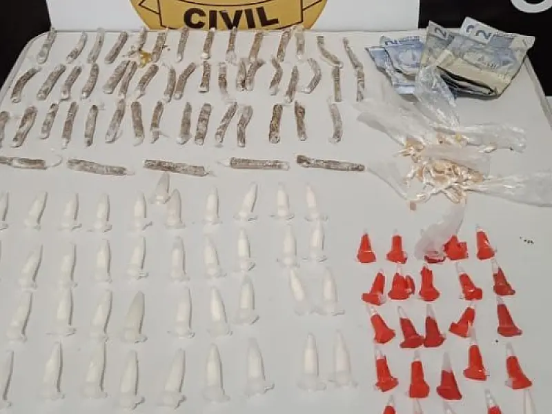 Polícia Civil prende em flagrante traficante em São Vicente