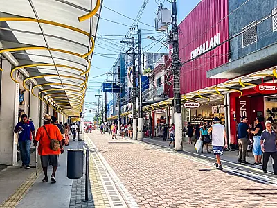 São Vicente anuncia segunda fase da reurbanização do centro comercial