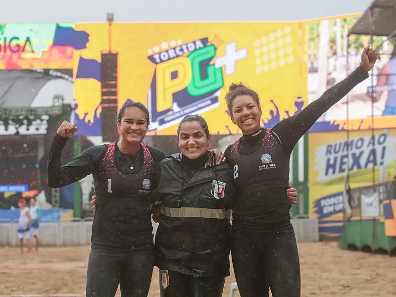 Vôlei de praia garante as primeiras vitórias do Time PG nos Jogos Regionais
