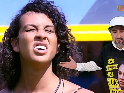 Durante Caldeirão, Mion usa camisa com rosto de Linn da Quebrada