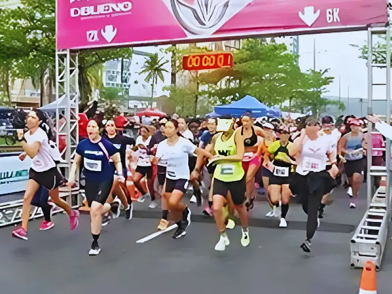 Corrida só para mulheres muda trânsito em Santos no domingo