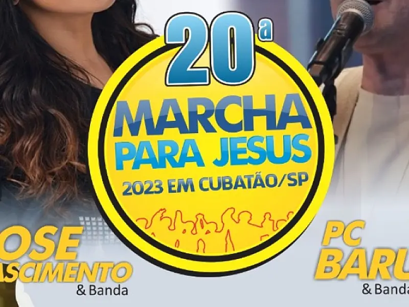 'Marcha para Jesus' acontece neste sábado, dia 28, na cidade de Cubatão