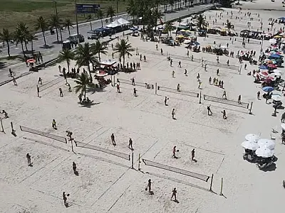 Guarujá recebe primeira etapa do Circuito Paulista de Beach Tennis