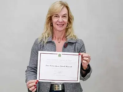 Cristina Wiazowski é diplomada como a primeira prefeita de Mongaguá e toma posse nesta sexta-feira