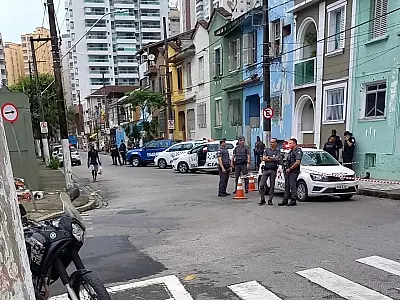 Guarda Municipal é baleado durante perseguição próximo ao túnel do VLT, em Santos