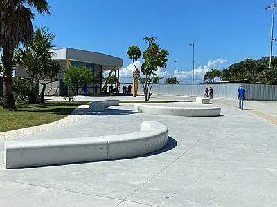 Novo Quebra-Mar, em Santos, vai ganhar mapas táteis para garantir mais acessibilidade
