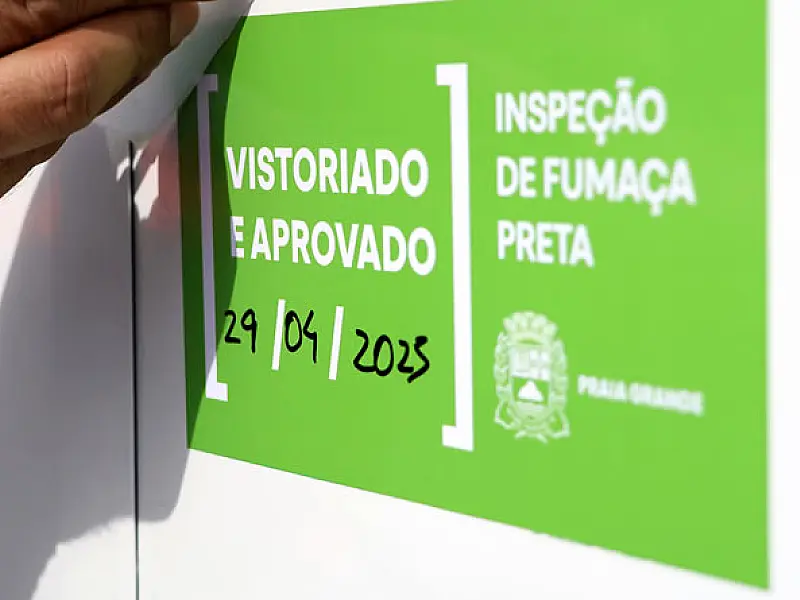 Praia Grande realiza avaliação de 150 veículos da  frota municipal contra poluição ambiental