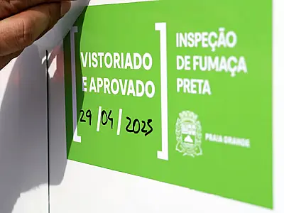 Praia Grande realiza avaliação de 150 veículos da  frota municipal contra poluição ambiental