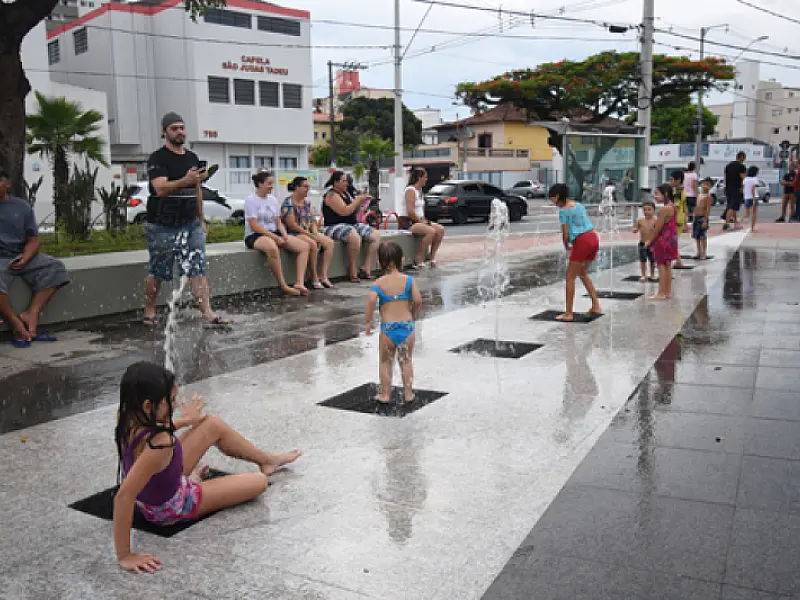 Fonte D'água Interativa funcionará normalmente durante o feriado