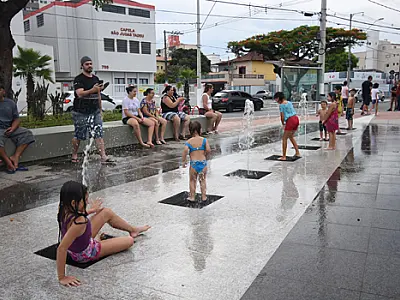 Fonte D'água Interativa funcionará normalmente durante o feriado