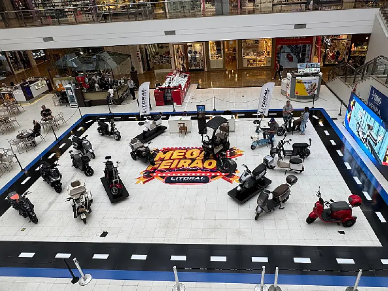 Mega Feirão de motos elétricas chega o Shopping Parque Balneário
