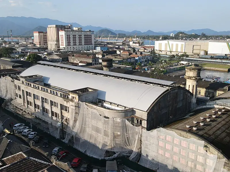 Nova Cobertura do Novo Mercado Municipal de Santos serão entregues em novembro