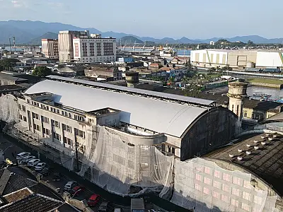 Nova Cobertura do Novo Mercado Municipal de Santos serão entregues em novembro