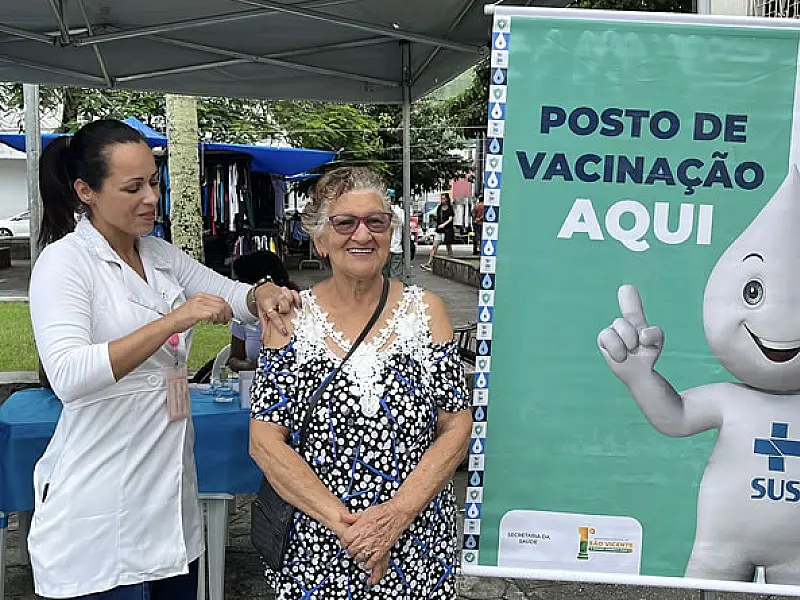 Vacimóvel imuniza mais de 460 munícipes contra o vírus da gripe em São Vicente