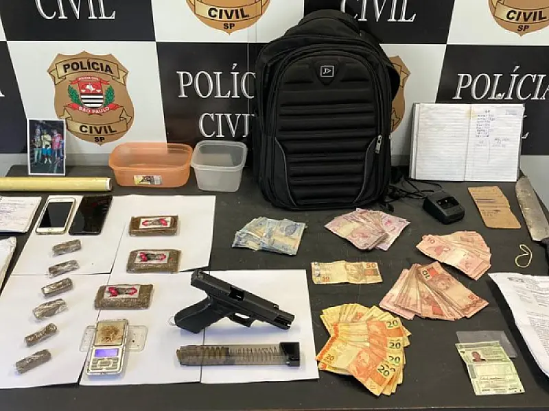 Polícia Civil prende indivíduo integrante de organização criminosa com R$ 2,7 mil em Santos