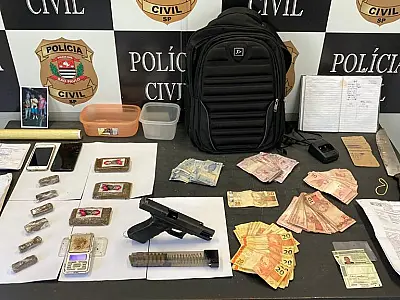 Polícia Civil prende indivíduo integrante de organização criminosa com R$ 2,7 mil em Santos