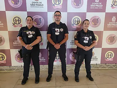 Patrulha Maria da Penha de Guarujá participa de eventos alusivos ao Agosto Lilás