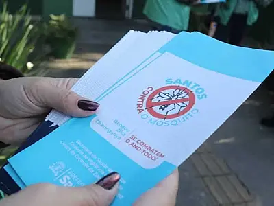 Saúde orienta sobre dengue e chikungunya em policlínica de Santos