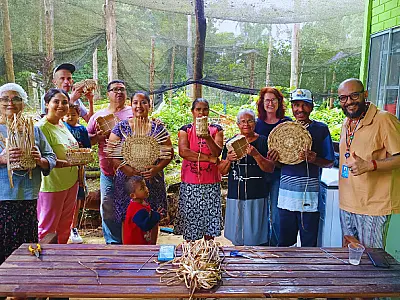 Vale do Ribeira: Sebrae-SP realiza curso de artesanato em fibra de bananeira no Quilombo Peropava