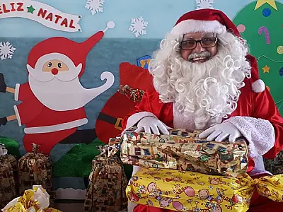 Ho! Ho! Ho! Papai Noel da GCM visita escolas e entidades na cidade do Guarujá