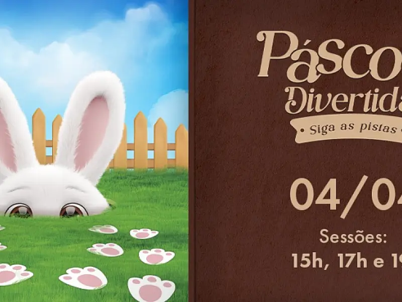 Coelhinho da Páscoa distribui mini-ovos em ação gratuita no Litoral Plaza