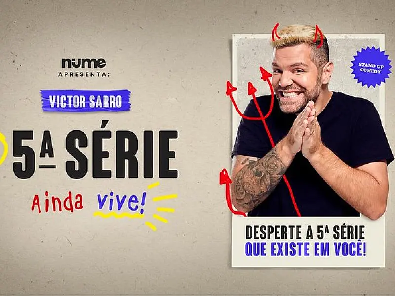 Procópio Ferreira tem stand-up do humorista Victor Sarro nesta quinta-feira