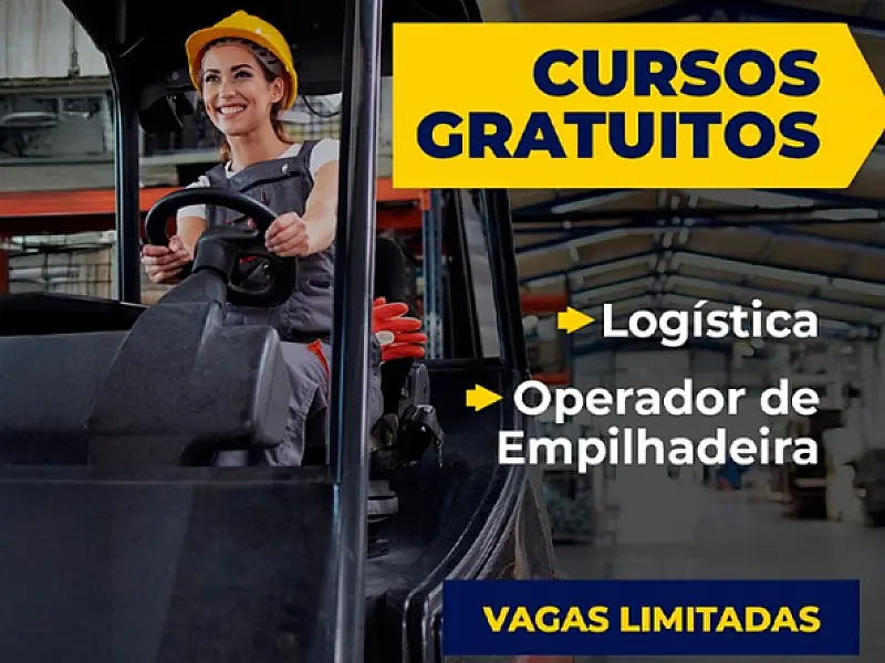 São Vicente abre 60 vagas para curso gratuito de Operador de Empilhadeira